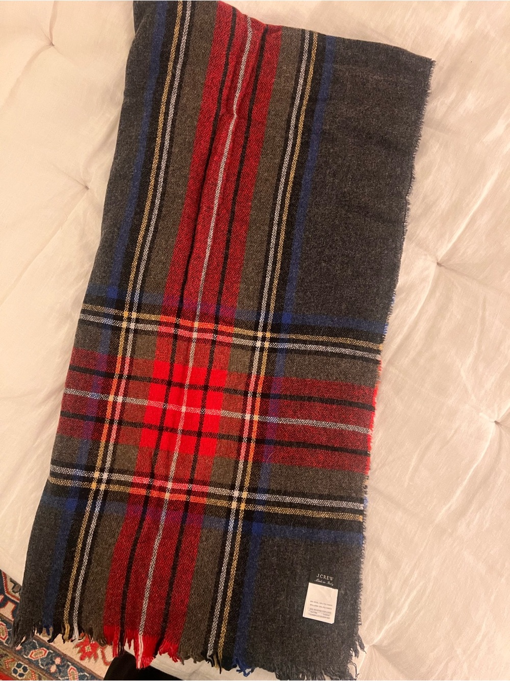 J. Crew Plaid Blanket Scarf